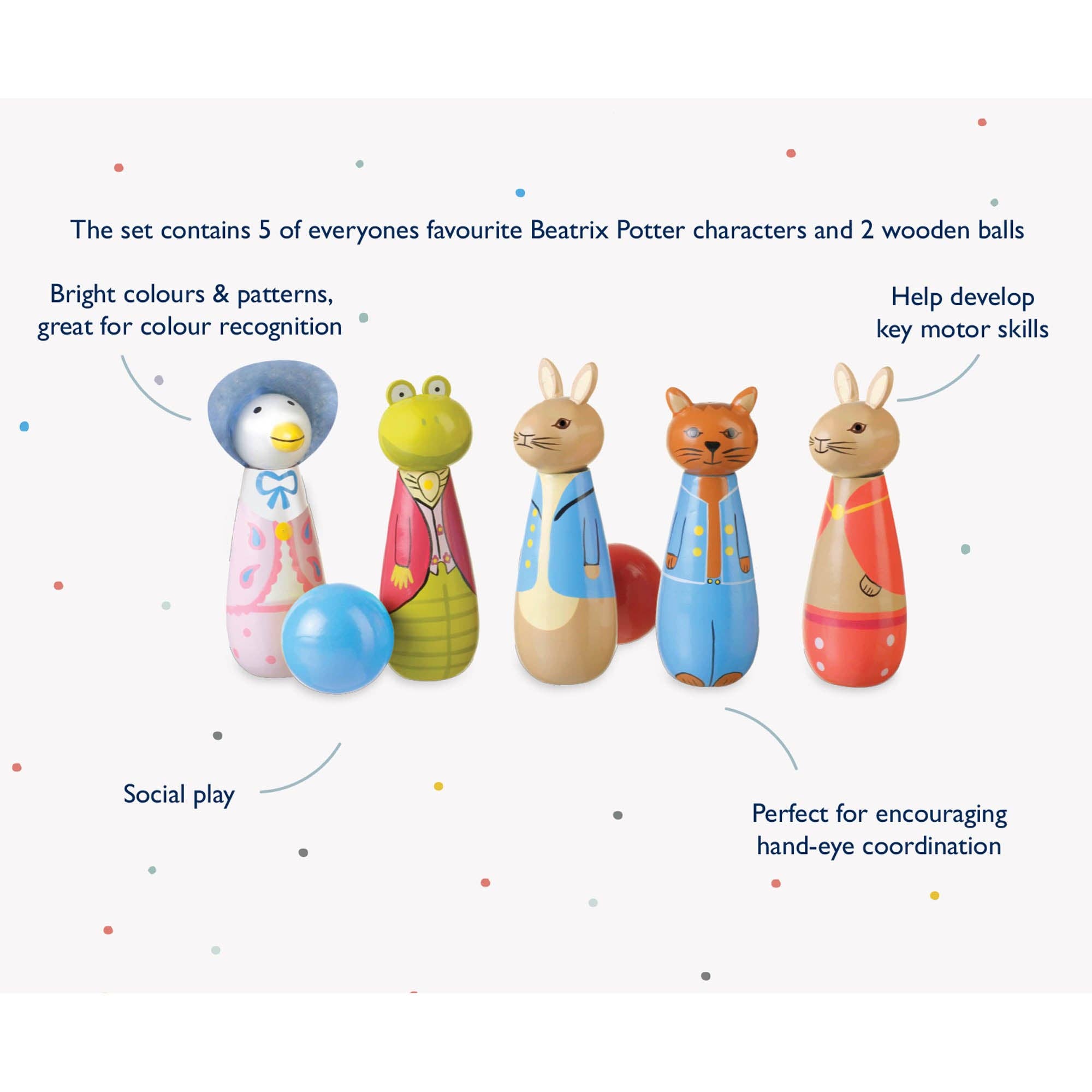 Peter Rabbit™ Wooden Skittles